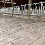 barn wood plank concrete floor for horse barns of show barns