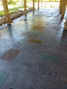 decorative stamped concrete in tillamook