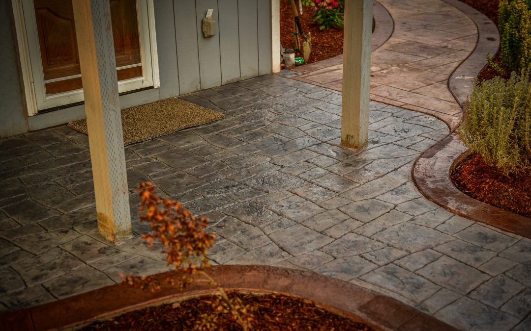 Concrete Contractor decorative overlay & ashlar concrete stamp
