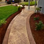 appian cobblestone stamped concrete walkway