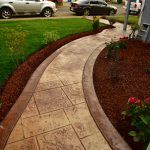 appian cobblestone stamped concrete walkway