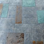 ashlar blue stone slate cement stamp