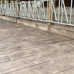 barn wood plank concrete floor