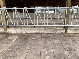 barn wood plank concrete floor for horse barns of show barns