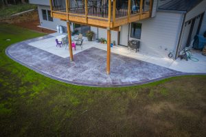 belgium slate texture stamped concrete