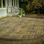 decorative stamped concrete pathways