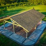 hydrangea ranch buildings and concrete