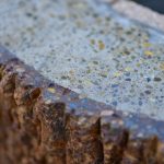 reclaimed lumber stamped concrete