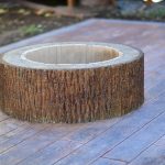 reclaimed lumber stamped concrete