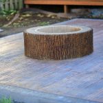 reclaimed lumber stamped concrete