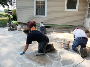 flagstone stamp process