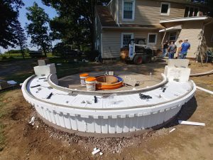 process of vertical wall