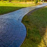 colored patio and concrete stamp