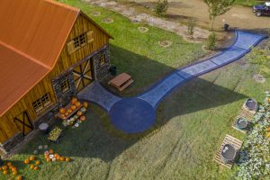 stamped concrete walkways