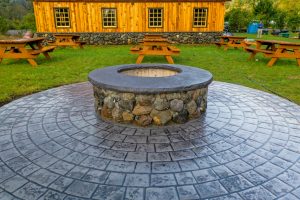decorative concrete fireplaces