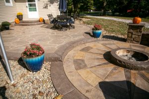 decorative concrete patios on the oregon coast