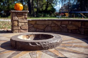 decorative concrete fireplace