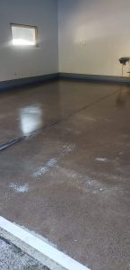 reflector enhanced epoxy garage floor