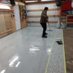 epoxy flake in garage flooring
