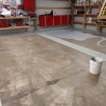 epoxy flake in garage flooring