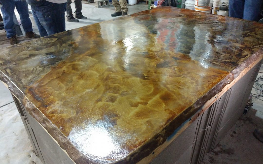 Concrete countertops on the Oregon Coast, concrete contractor.