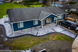 OCF flagstone concrete