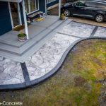 flagstone stamped walkways