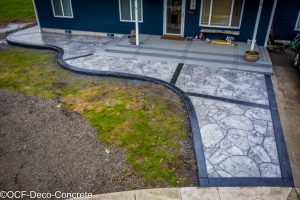 stamped concrete walkways in Oregon