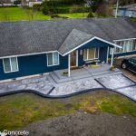 stamped concrete on the Oregon Coast