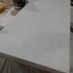 white counter top