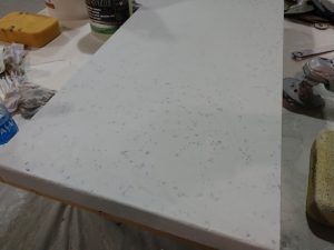 white counter top