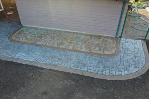 stamped concrete with borders