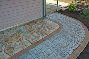 stamped outdoor walkways