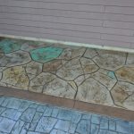 stamped outdoor walkways