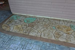 stamped outdoor walkways