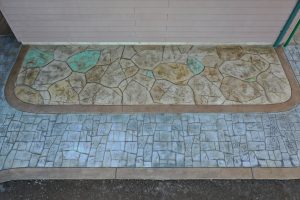 stamped outdoor walkways