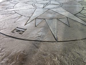 concrete medallion overlay