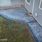 outdoor decorative concrete walkways