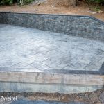 stamped concrete on the Oregon Coast