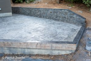 stamped concrete on the Oregon Coast