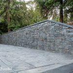 stamped concrete vertical walls