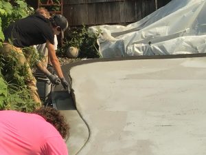 decorative stamped concrete process