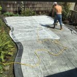 decorative stamped concrete process
