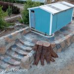 decorative concrete stump 