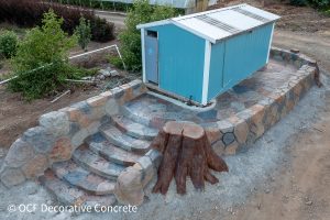 decorative concrete stump 