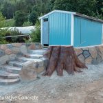 concrete tree stump 