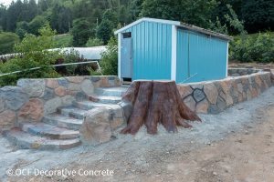 concrete tree stump 