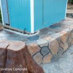 decorative stamped cobblestone concrete