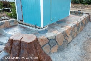 decorative stamped cobblestone concrete