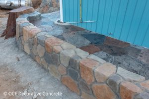 decorative stamped cobblestone concrete